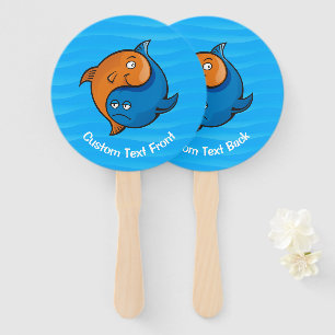 Leque Yin Yang Fish Cartoon
