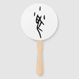 Leque Zodiac-Rat chinês maravilhoso-#001-