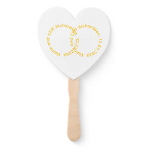 Leques de Mão para Lembranças de Casamento com Nom