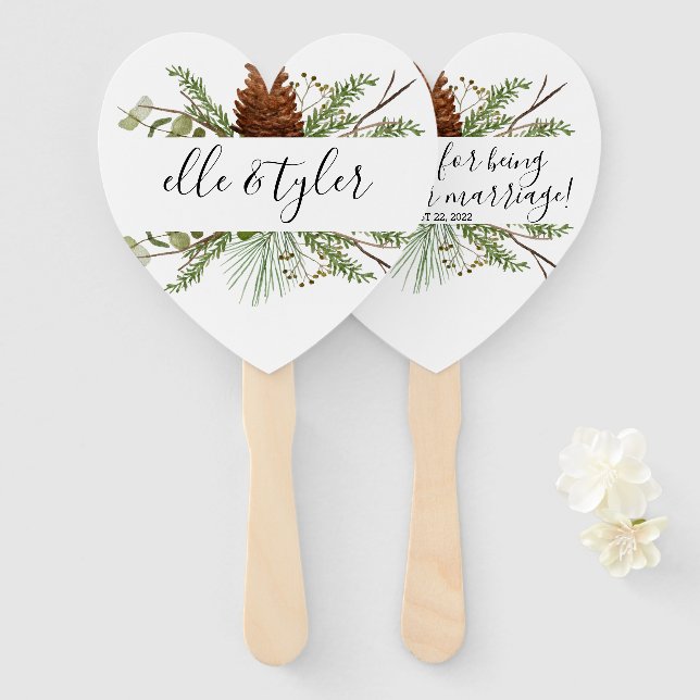 Leques de Mão Personalizados para Casamento (Frente e Verso)