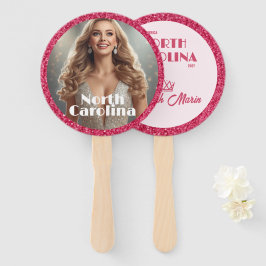 Leques para Fãs de Concurso Pink Berry Sparkle - C