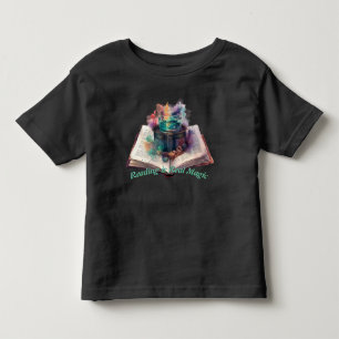 Ler é magia real; camisa literária