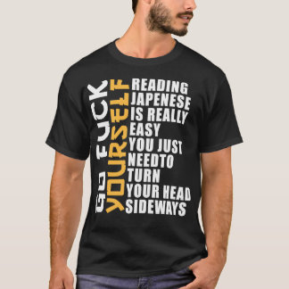 Ler Japonês É Muito Fácil Camisa Engraçado Sarcas