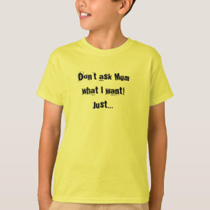 Ler minha camisa de crianças da lista