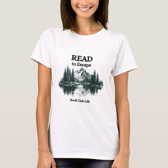 Ler para Escapar, Camiseta do Clube do Livro (Frente)