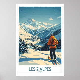 Les 2 Alpes Poster France 1