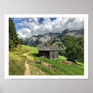 Les Aravis, poster francês de Haute-Sabóia - cum