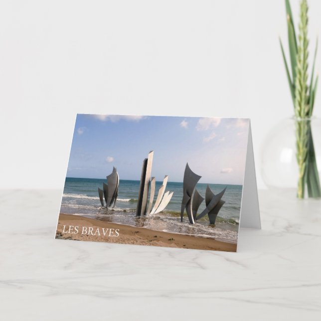 Les Braves Memorial, Normandy, França - cartão (Frente)