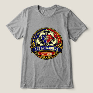 Les Grenadiers Haiti Futebol Brasão Vintage