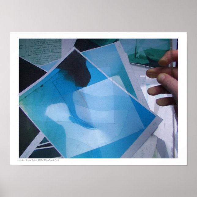Les Non-Dessins du Jour 2005-2006 Blue Impressão P (Frente)