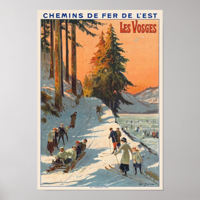 Les Vosges France Poster vintage 1912 (Frente)