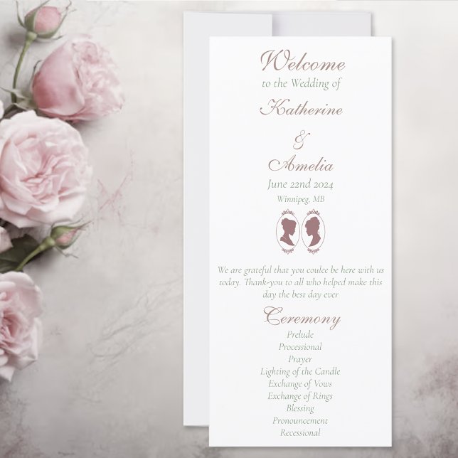 Lésbicas Brides Regência Rosas Rosa (Criador carregado)