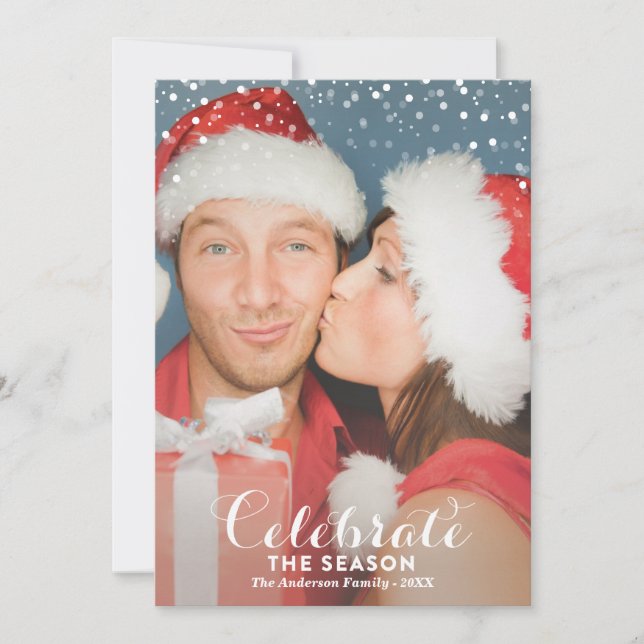 LET É CARTÃO COM FOTOS DO FERIADO DA NEVE %PIPE% (Frente)