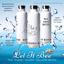 "Let It Bee" Garrafa Térmica de Cobre Isolada a Vá