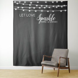 Let love sparkle foto banner de estande Tapeçaria