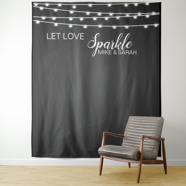 Let love sparkle foto Tapeçaria de banner de cabin (In Situ)