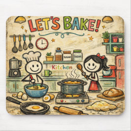 Let’s Bake! Kitchen Mousepad