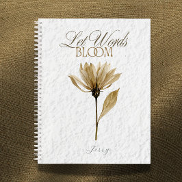 Let Words Bloom  – Pressed Floral Writing 
