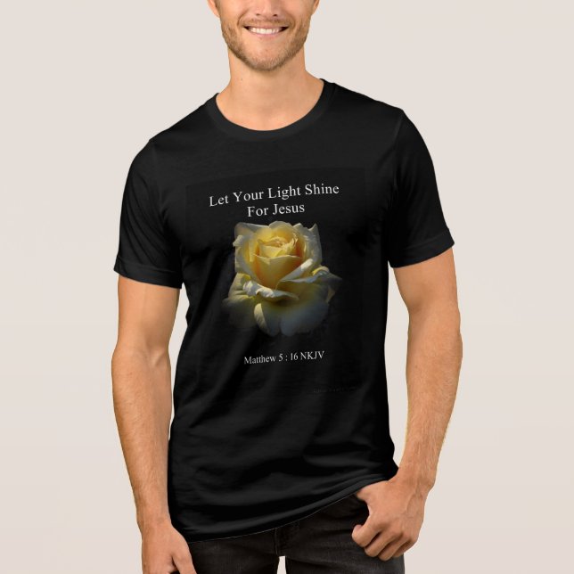 Let Your Light Shine For Jesus T-Shirt by StanVG (Frente)