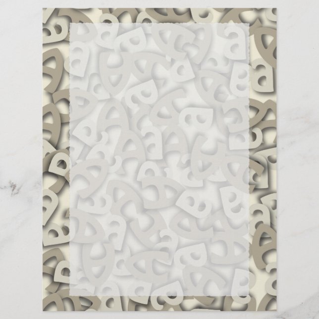 Letra A Cinza (Frente)