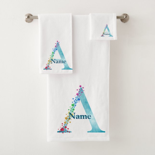 Letra A Monograma Conjunto inicial de presentes (Insitu)