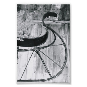 Letra alfabética Fotografia A6 Preta e Branco 4x6