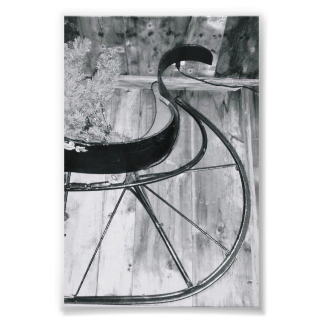 Letra alfabética Fotografia A6 Preta e Branco 4x6 (Frente)