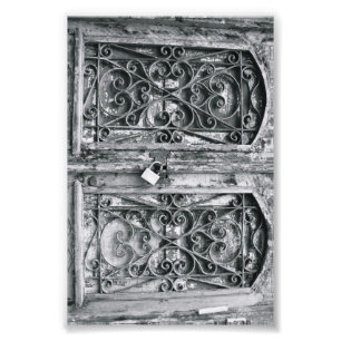 Letra alfabética Fotografia B6 Preta e Branco 4x6