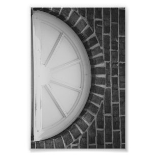 Letra alfabética Fotografia D8 Preto e Branco 4x6