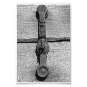 Letra alfabética Fotografia I10 Preta e Branca 4x6