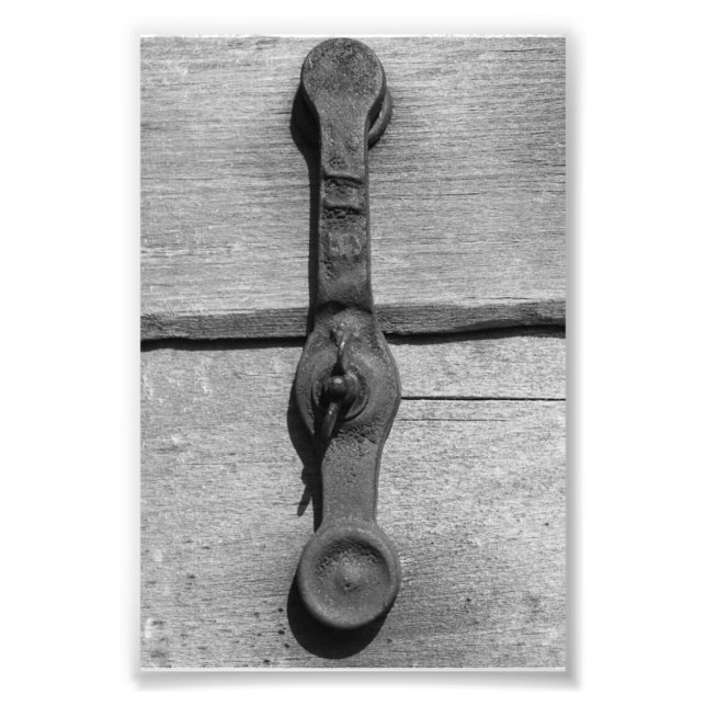 Letra alfabética Fotografia I10 Preta e Branca 4x6 (Frente)