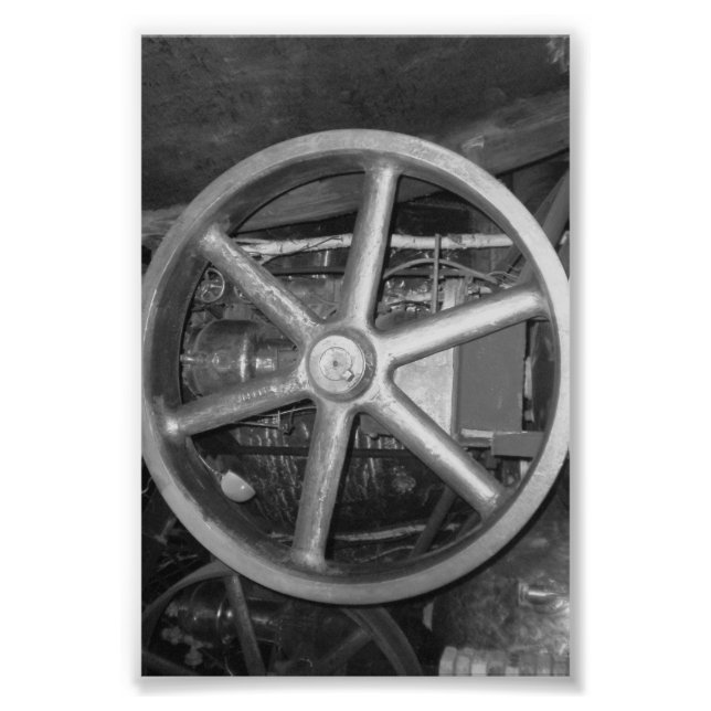 Letra alfabética Fotografia O4 Preto e Branco 4x6 (Frente)