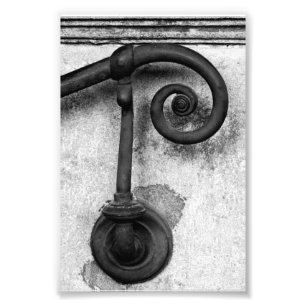 Letra alfabética Fotografia P4 Preto e Branco 4x6