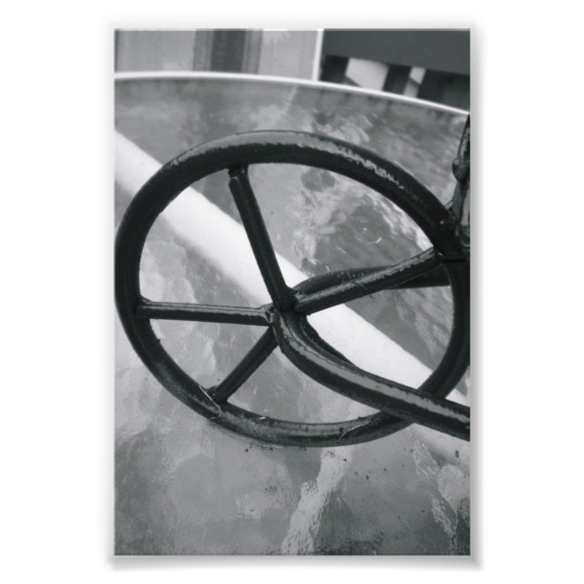 Letra alfabética Fotografia Q2 Preto e Branco 4x6 (Frente)