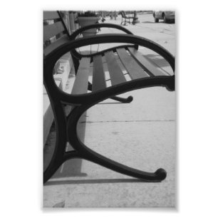 Letra alfabética Fotografia R5 Preta e Branco 4x6