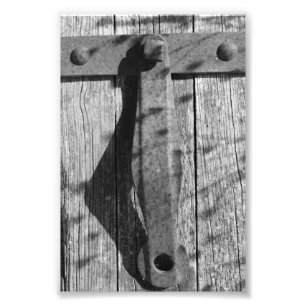 Letra alfabética Fotografia T3 Preta e Branco 4x6