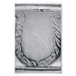 Letra alfabética Fotografia U1 Preto e Branco 4x6