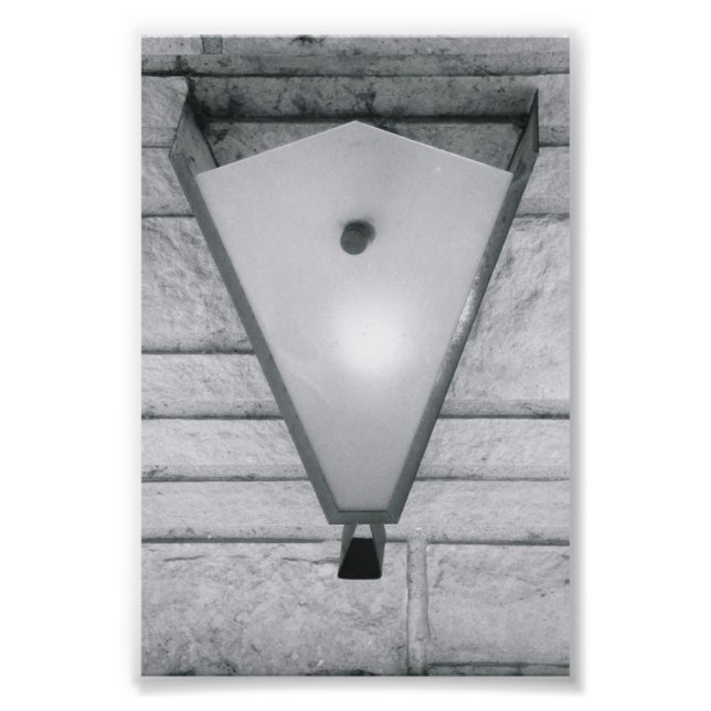 Letra alfabética Fotografia V2 Preta e Branca 4x6 (Frente)