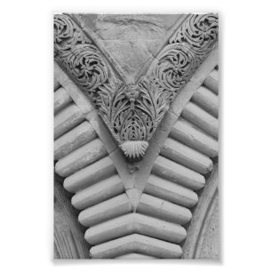 Letra alfabética Fotografia V5 Preta e Branco 4x6