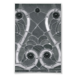 Letra alfabética Fotografia W1 Preto e Branco 4x6