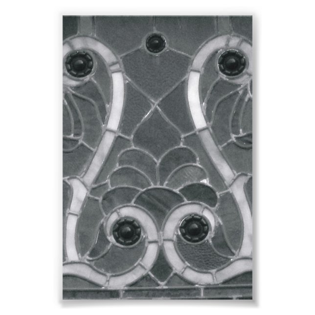 Letra alfabética Fotografia W1 Preto e Branco 4x6 (Frente)