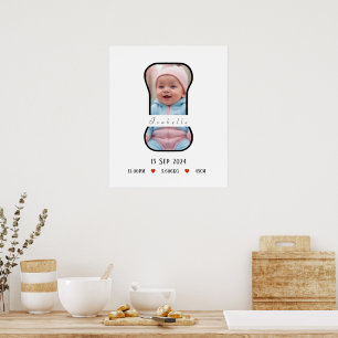 Letra Baby I Personalizada com Limite - Poster