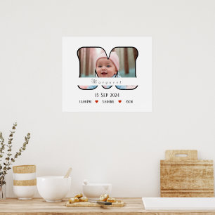Letra Baby Personalizada M com Limite - Poster