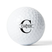 Letra C | Monograma de Divisória em Preto