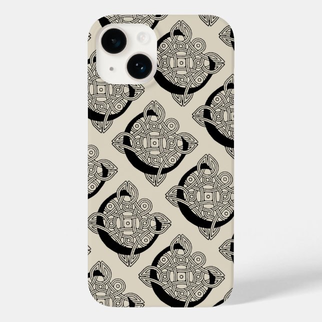 Letra C Vintage Celtic Knot Monograma (Verso)