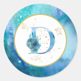 *~* LETRA D - Adesivo de envelopes náuticos de pra