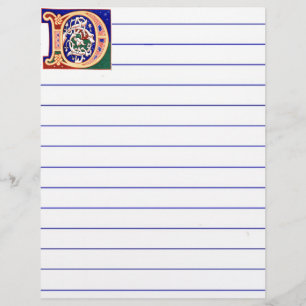 Letra D do século XVII