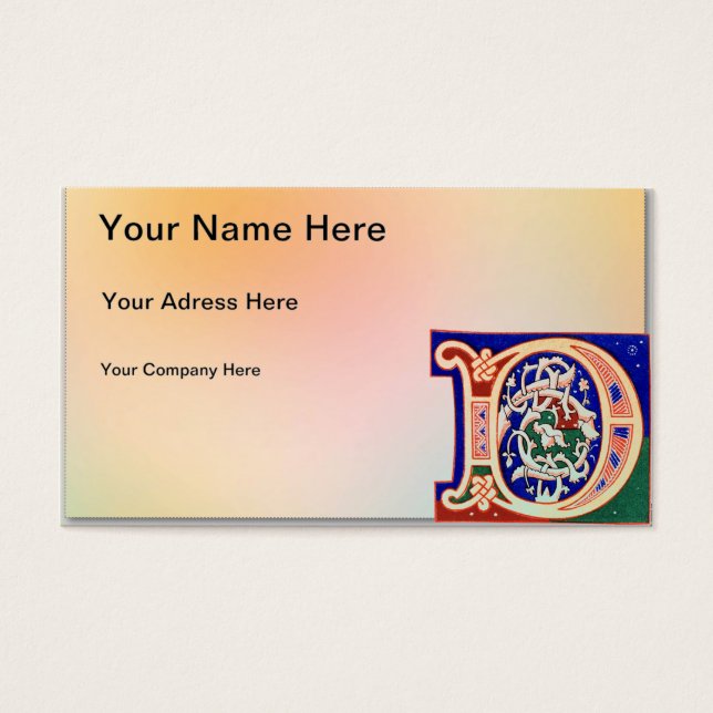 Letra D do século XVII (Frente)