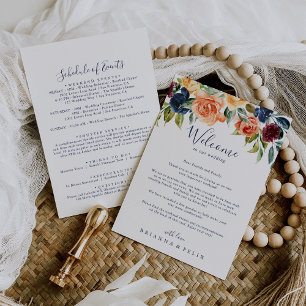 Letra de boas-vindas do casamento flexível Elegant
