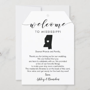 Letra de boas-vindas do Mississippi Itinerary